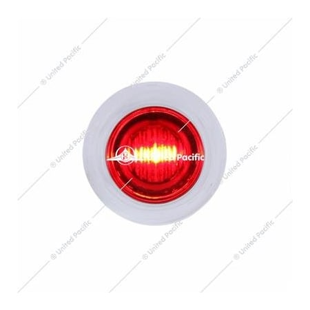 United Pacific 3 Led Dual Function Mini Clearance/Marker Light With Bezel - Red Led/Red Lens 37968